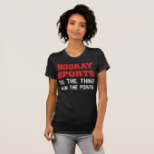 Hoorayスポーツは事の勝利をポイントします Tシャツ (正面フル)