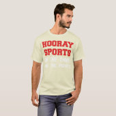 Hoorayスポーツは事の勝利をポイントします Tシャツ (正面フル)