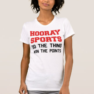 Hoorayスポーツは事の勝利をポイントします Tシャツ