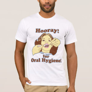 Hooray口腔衛生のレトロのために Tシャツ