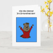 Hooray聖燭節カード カード (黄色い花)