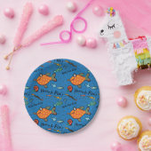 Hooray魚パターンのために ペーパープレート (パーティー)