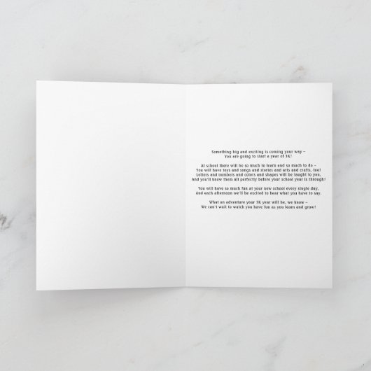 Hooray for 3K card カード (内部)