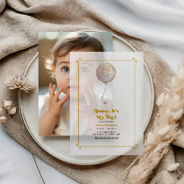 Hooray It’s My Day! 誕生日パーティー ベラム紙招待状