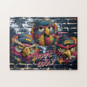 HOO'S COOL? - Urban Owls Graffiti Art Puzzle ジグソーパズル (横)