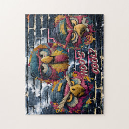 HOO'S COOL? - Urban Owls Graffiti Art Puzzle ジグソーパズル