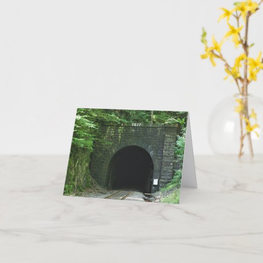 Hoosac Tunnel East Portal Florida MA Note カード (黄色い花)