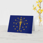 Hoosier Flag, Flag of Indiana カード (黄色い花)