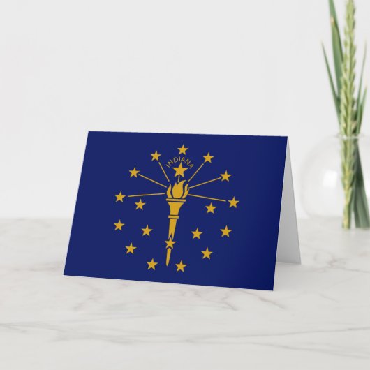Hoosier Flag, Flag of Indiana カード (正面)