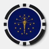 Hoosier Flag, Flag of Indiana ポーカーチップ (正面)