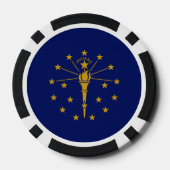 Hoosier Flag, Flag of Indiana ポーカーチップ (裏面)