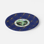 Hoosier Flag & Seal, Flag of Indiana ペーパープレート (アングル)