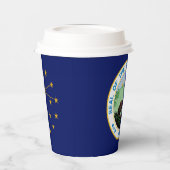 Hoosier Flag & Seal, Flag of Indiana 紙コップ (左)