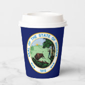 Hoosier Flag & Seal, Flag of Indiana 紙コップ (裏面)