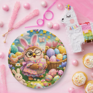 hoot at easer party plate ペーパープレート