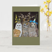 Hootenannyタイムカード カード (黄色い花)