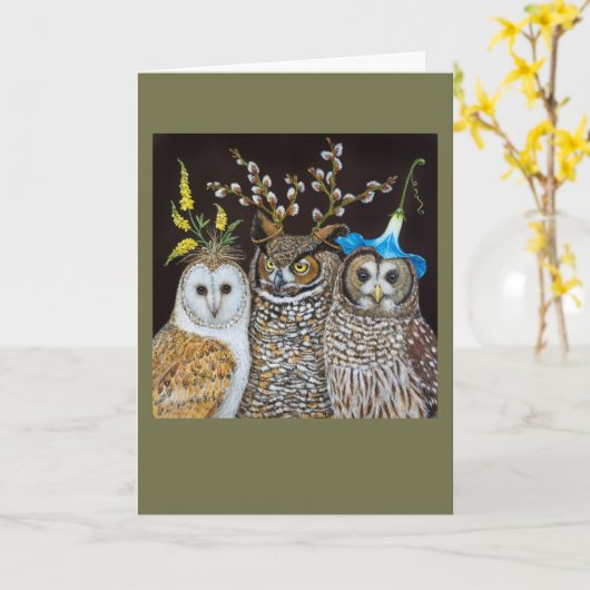 Hootenannyタイムカード カード (黄色い花)