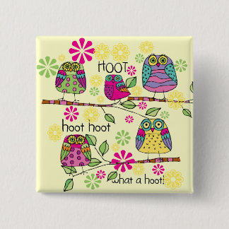 Hootieのフクロウ 缶バッジ