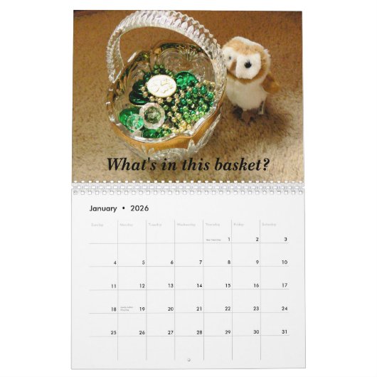 Hootinアニーの本 カレンダー (1月 2026)