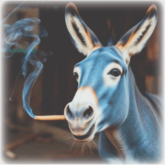 HOOTING DONKEY シール (正面)