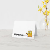 hootio、あなたの考えること カード (黄色い花)