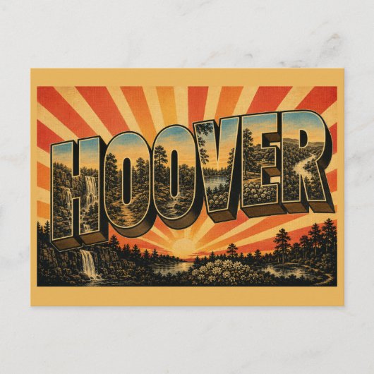 Hoover Alabama ネイチャープリザーブの森の芸術 ポストカード (正面)