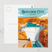 Hoover Dam USA ポストカード (正面/裏面)
