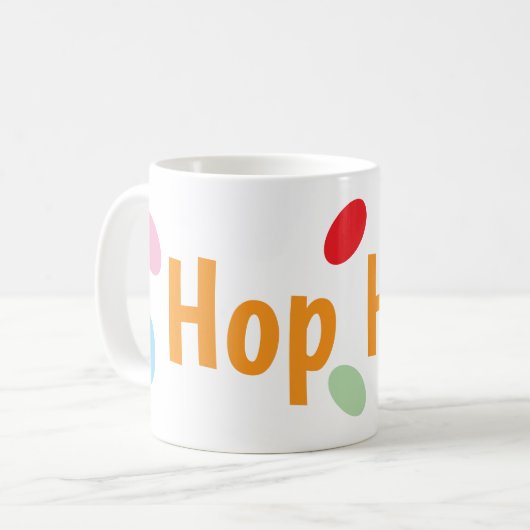 HOP HOP Easter mug コーヒーマグカップ (正面左)