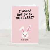 Hop On My Carrot Easter Card カード (正面)