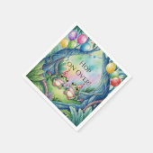 Hop On Over Birthday Party スタンダードカクテルナプキン (角)