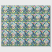 Hop On Over Birthday Party  ラッピングペーパー (フラット)