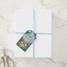 Hop On Over Birthday Party Thank You ギフトタグ