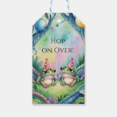 Hop On Over Birthday Party Thank You ギフトタグ (正面)