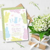 Hop on Over Bunny & Butterfly Easter Brunch 招待状