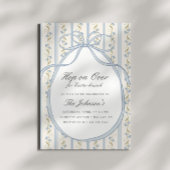 Hop on Over Easter Brunch Egg Hunt Spring 招待状