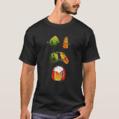 hop, wheat, beer. dbz satira fusion tシャツ (正面)