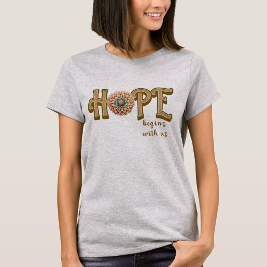 HOPEはTシャツから始まる Tシャツ (正面)