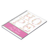HOPEパーソナライズされたフローラ祈りの言葉ジャーナル ノートブック (左側)