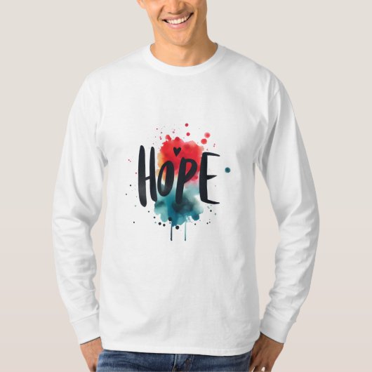 HOPE水鮮やか色感動的 Tシャツ (正面)