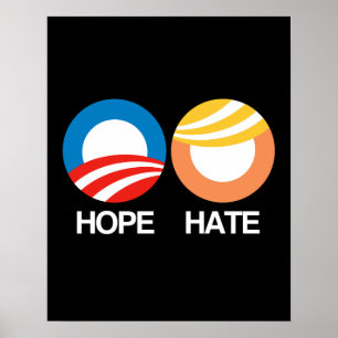 HOPE (オバマ)対HATE (トランプ) ポスター