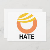 HOPE （オバマ）対HATE （トランプ） ポストカード (正面/裏面)