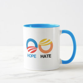 HOPE （オバマ）対HATE （トランプ） マグカップ