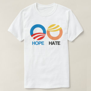 HOPE (オバマ)対HATE (トランプ) Tシャツ