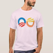 HOPE (オバマ)対HATE (トランプ) Tシャツ (正面)