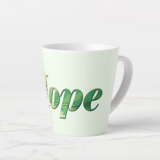 Hope. カフェラテマグ (右アングル)