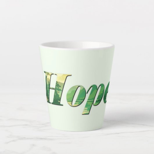 Hope. カフェラテマグ (正面)