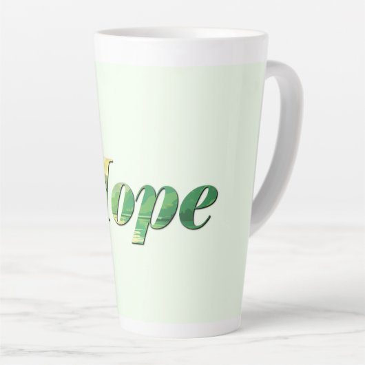 Hope. カフェラテマグ (右アングル)