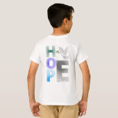 Hope – クリスチャン感動的スフェイスキッズTシャツ Tシャツ (裏面フル)