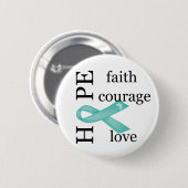 Hope (ティール(緑がかった色)) 缶バッジ (正面&裏面)