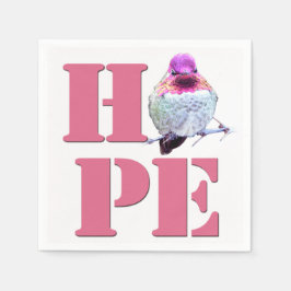 HOPE ピンク アンナハチドリ 写真 ナプキン スタンダードカクテルナプキン
